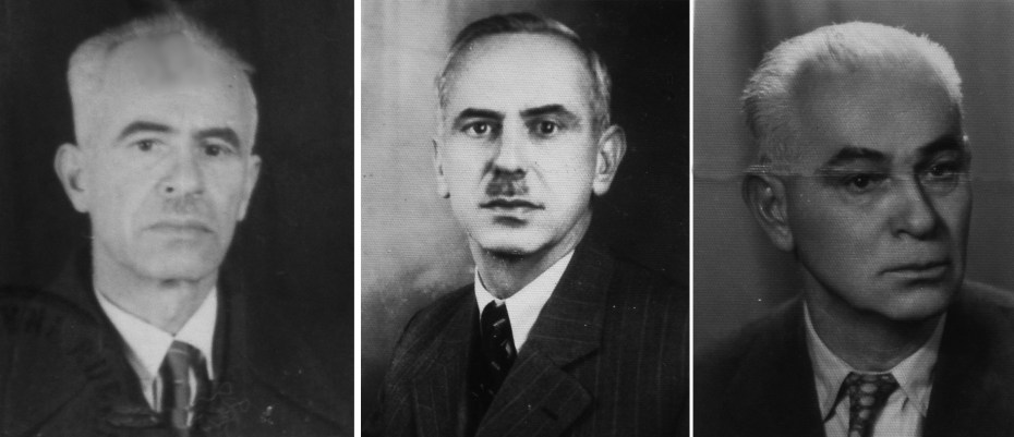 Tri sina hadži Muhameda Kurta, s lijeva: Alija (1893-1974), Fadil/Fazlija (1895-1968) i Husnija (1900-1959)