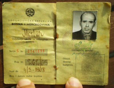 Salihova lična karta iz 1965. godine.